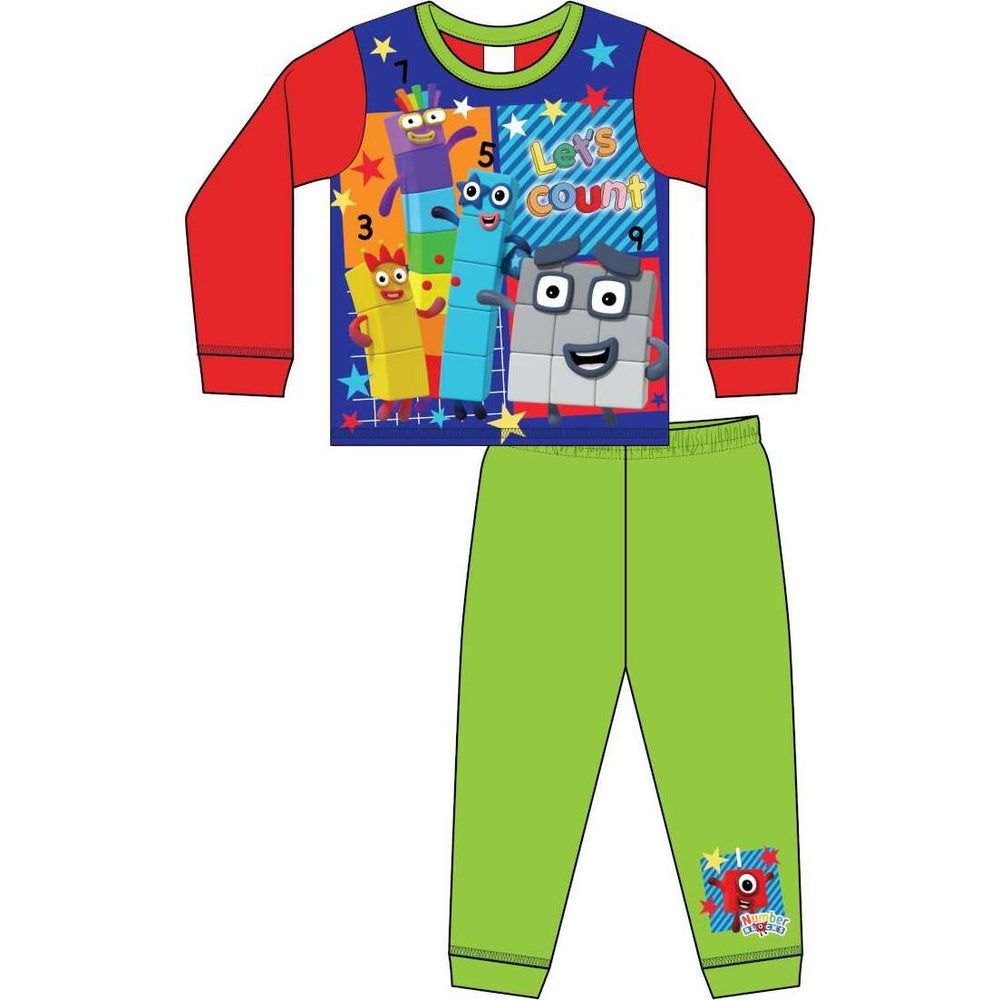 Boys Numberblocks Younger PJ Pyjama Set