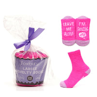 Ladies Women Cosy Socks in Novelty Cake Packaging (1 pair)