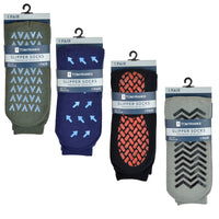 Mens Non Skid Slipper Gripper Socks with Grip (1 Pair)