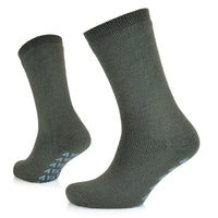 Mens Non Skid Slipper Gripper Socks with Grip (1 Pair)

