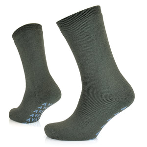 Mens Non Skid Slipper Gripper Socks with Grip (1 Pair)
