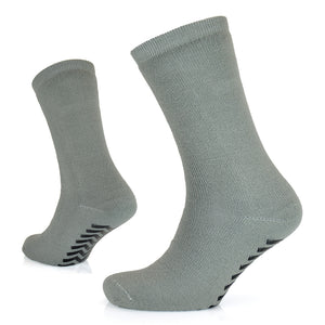Mens Non Skid Slipper Gripper Socks with Grip (1 Pair)