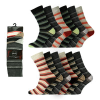 Mens Stripe Design Socks (3 Pair)
