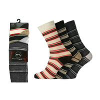 Mens Stripe Design Socks (3 Pair)