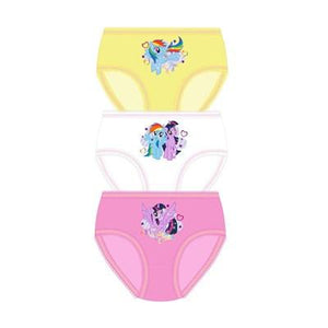 Girls Cartoon Character My Little Pony Briefs (3 Pack)