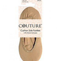 Ladies Couture Cushion Sole Footlets 3pp