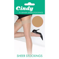 Ladies 15 Denier Sheer Plain Knit Stockings