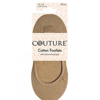 Ladies Couture Cotton Footlets 3pp