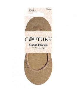 Ladies Couture Cotton Footlets 3pp