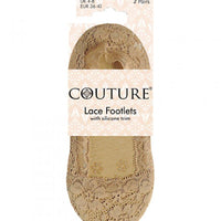 Ladies Couture Lace Footlets 2pp