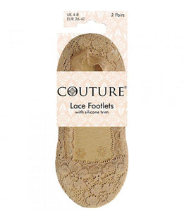 Ladies Couture Lace Footlets 2pp