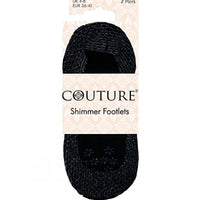 Ladies Couture Shimmer Footlets 2pp