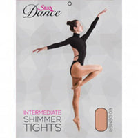 Ladies Dance Shimmer Footed Tights - Adults