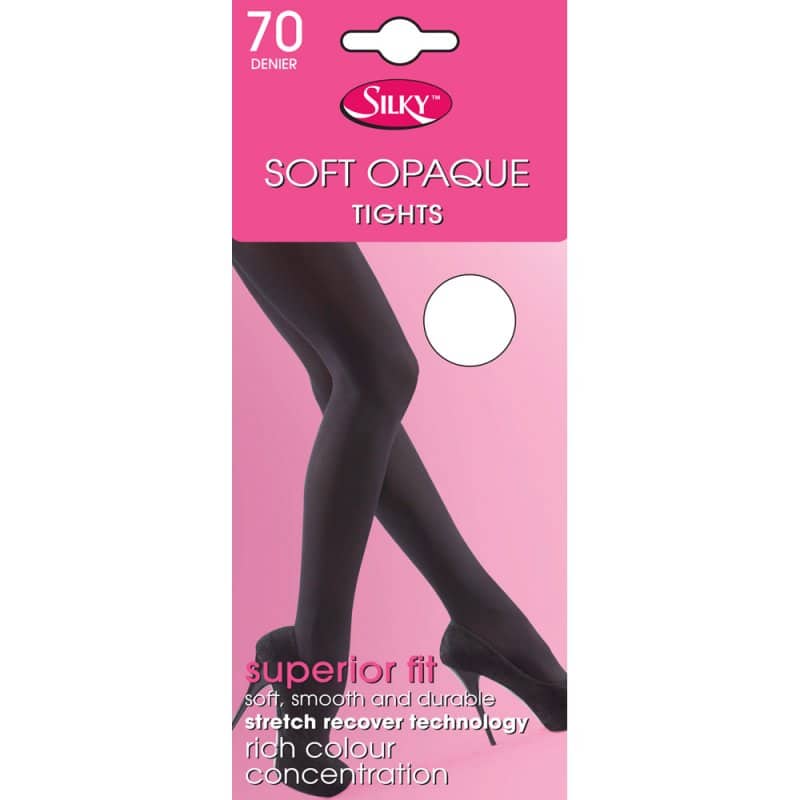 Ladies Soft Opaque Tights 70 Denier