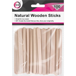 100pc Natural Wooden Sticks