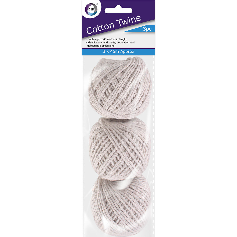 3pc Cotton Twine (3 x 45m)