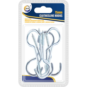 75mm Clothesline Hooks