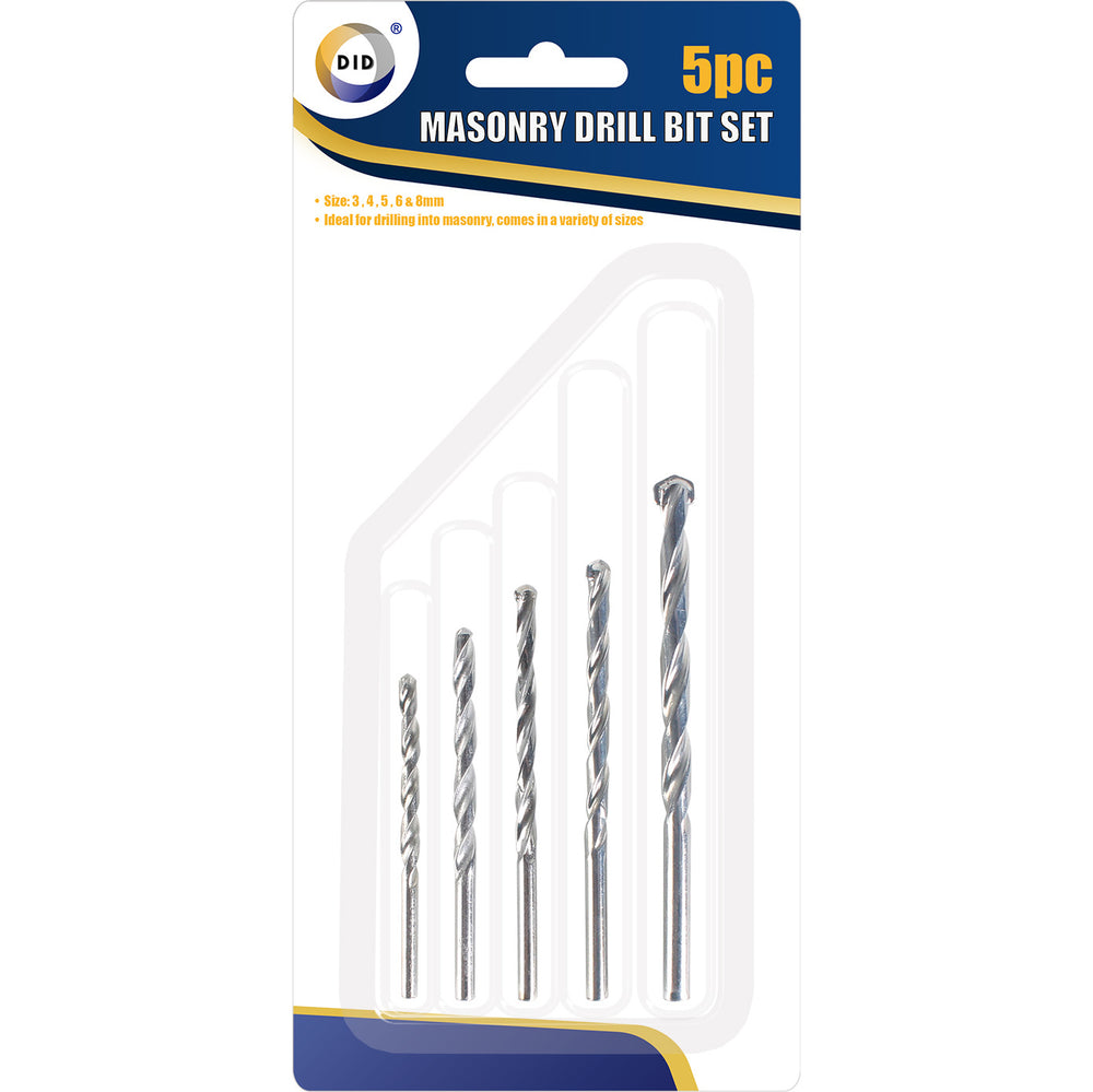 5pc Masonry Drill Bit Set