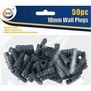 50pc 10mm Wall Plugs