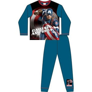 Boys Older Licensed Captain America Pyjama PJ Set