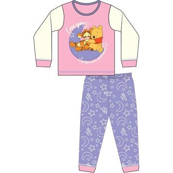 Baby Girls Licensed Disney Winnie The Pooh Pyjama PJ Set