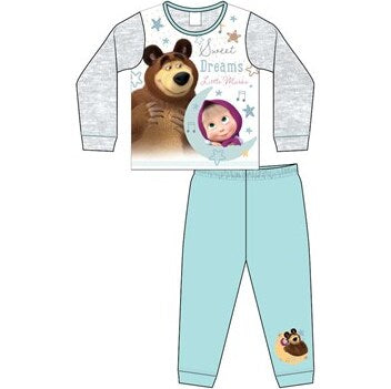 Girls Toddler Masha And The Bear Pyjama PJ Set