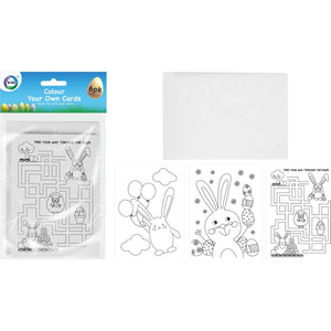 6pc Easter Colour Your Own Cards