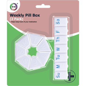 2pc Weekly Pill Box