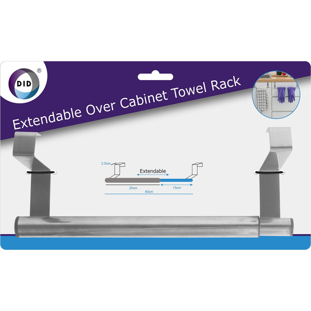Extendable Over Cabinet Towel Rack