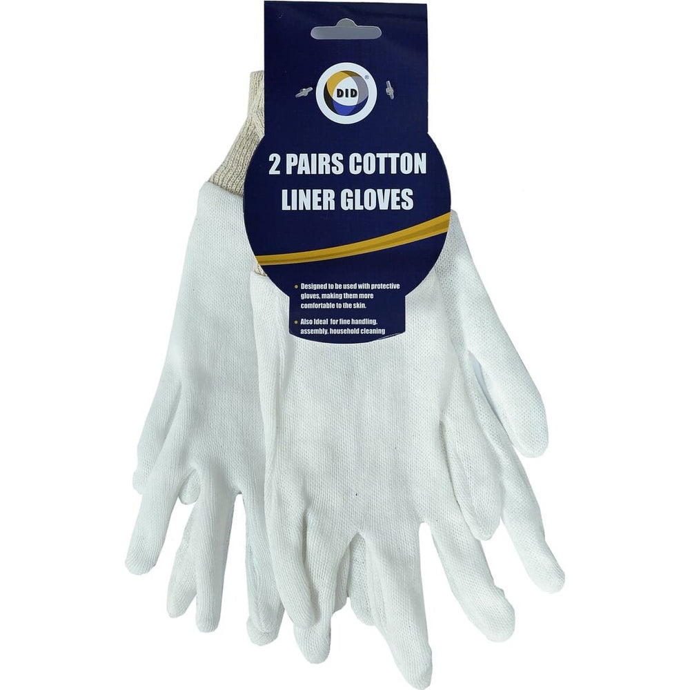 2 pairs Cotton Liner Gloves