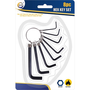 8pc Hex Key Set