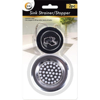 2pc Sink Strainer and Stopper Set