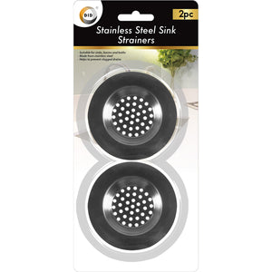 2pc Stainless Steel Sink Strainers