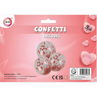 3pc Confetti Balloons for Wedding Valentines Day