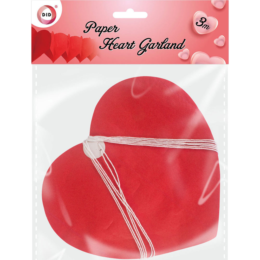 3m Paper Heart Garland for Wedding Valentines Day