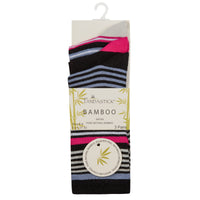 Ladies Stripe Design Bamboo Socks (3 Pair)
