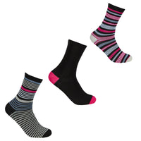Ladies Stripe Design Bamboo Socks (3 Pair)
