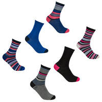 Ladies Stripe Design Bamboo Socks (3 Pair)
