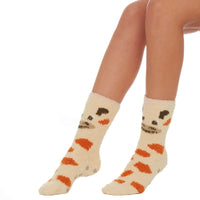 Ladies Cosy Animal Face Design Thermal Socks
