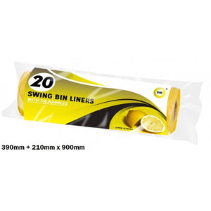 Buy wholesale 20pc swing bin liners with tie handles Supplier UK