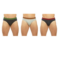 Mens Briefs with Striped Waistband (3 Pack)