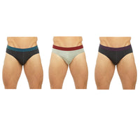 Mens Briefs with Striped Waistband (3 Pack)
