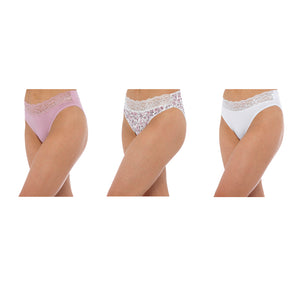 Ladies Briefs with Lace (3 Pack)