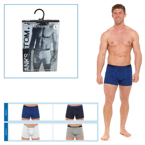 Mens Keyhole Boxers in PVC Box (2 Pack)