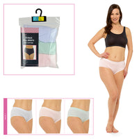Ladies Full Briefs in Polybag Pastels (3 Pack)