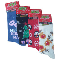 Ladies Christmas Xmas Socks (1 Pair)