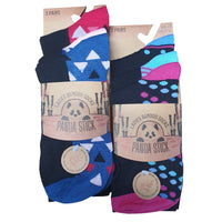 Ladies Bamboo Design Socks (3 Pair)