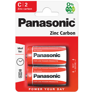 C Panasonic Batteries (2 Pack)
