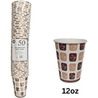 50pc 12oz Hot/Cold Paper Cups