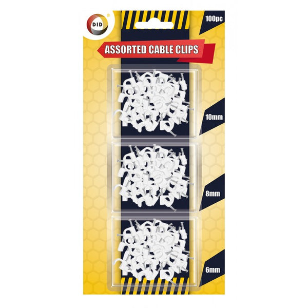 Buy wholesale 100pc assorted cable clips Supplier UK